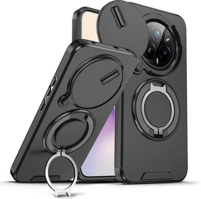Robuste Handyhülle für Realme 14 Pro 5G und Realme Narzo 80 Pro mit magnetischer Halterung und Kameraschutz - Bild 1
