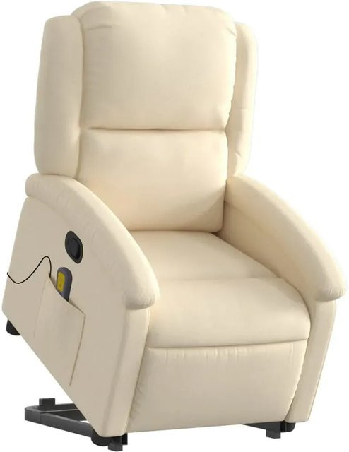 vidaXL Massagesessel mit Aufstehhilfe Modell 7 in Creme aus Stoff - Bild 1