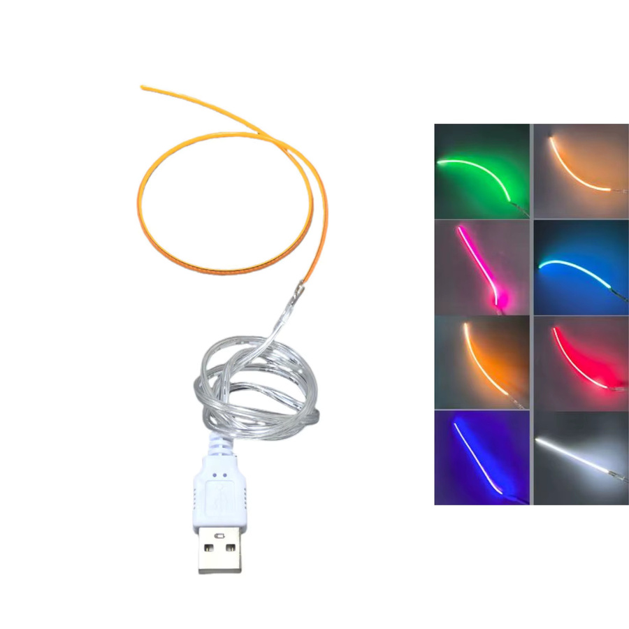 HEGEHE LED Filament flexibel 360 Grad USB DC 5V biegsame Edison Glühbirne für DIY Beleuchtung - Bild 2