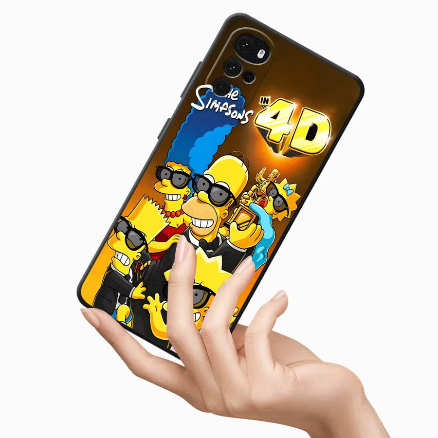 The Simpsons Homer und Bart Handyhülle Schwarz für Motorola Mot G60s G51 G73 G22 Edge40 G50 G32 Edge 20 Pro 30 Lite G52 G71 G53 - Bild 6
