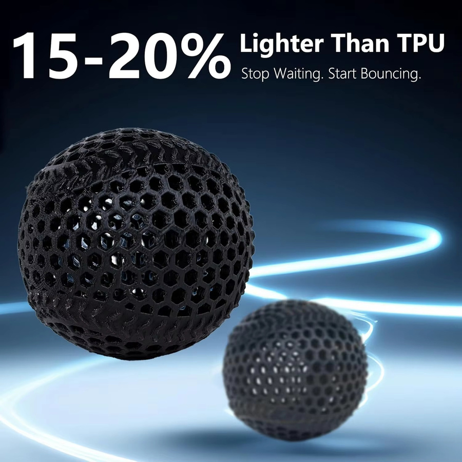 SIRAYA TECH PEBA 95A Flexibles 3D-Druckfilament für FDM, Schwarz - Bild 5