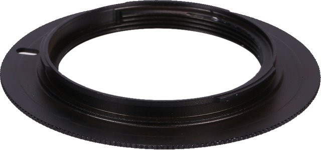 Reverse-Adapter M42-AF Metalladapter für M42-Objektive auf AF-Bajonettsysteme in Schwarz - Bild 1