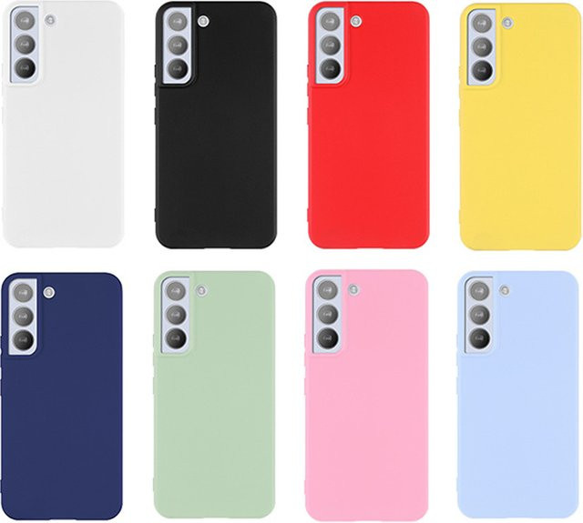 Couqe Silikon Hülle im Candy Matte Design für Samsung Galaxy S24 S23 S22 S21 S20 Ultra 5G FE, Gelb - Bild 1