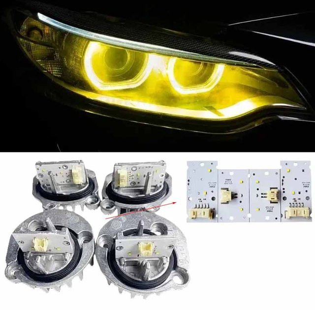TUPUSI Angel Eyes DRL Tageslicht in Weiß und Gelb für BMW 2er F22 F87 F23 (2014–2021) mit Xenon und M2 LCI LED-Scheinwerfern - Bild 1