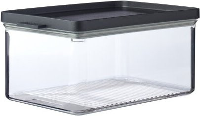 Mepal Omnia Käsedose, luftdicht und stapelbar, Schwarz/Transparent - Bild 1