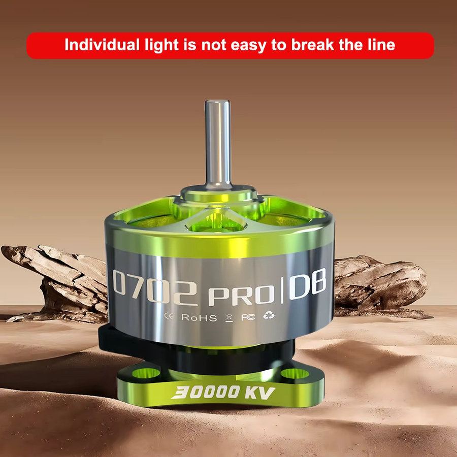 VCI 0702PRO-DB Bürtenloser Motor, fluoreszierend grün, Doppelkugellager, geringer Widerstand, kratzfest - Bild 2