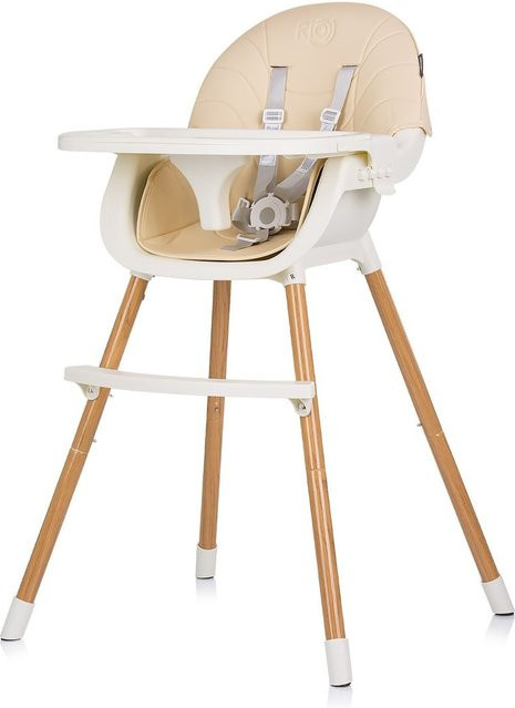 Chipolino Kinderhochstuhl Rio 2 in 1 in Braun und Beige mit 5-Punkt-Gurt für Kinder von 0 bis 3 Jahren - Bild 1