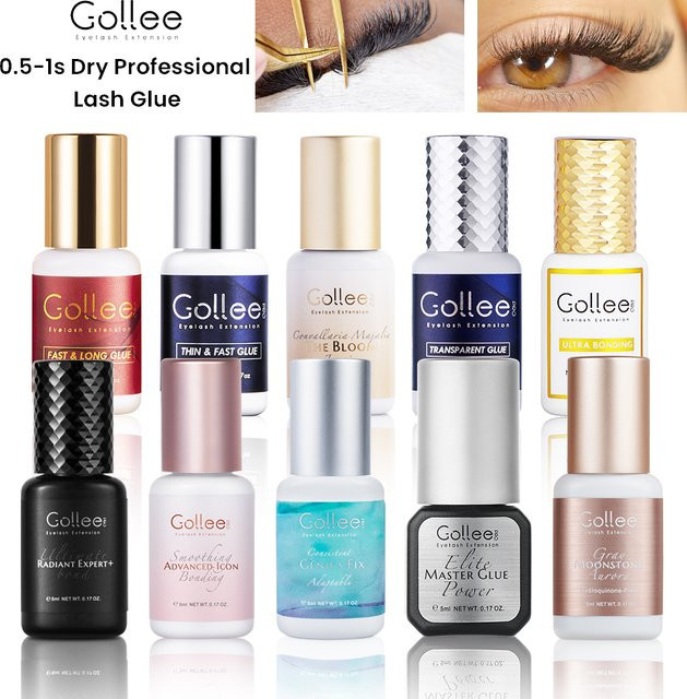 Gollee Wimpernverlängerungskleber, 5 ml, hypoallergen - Bild 1