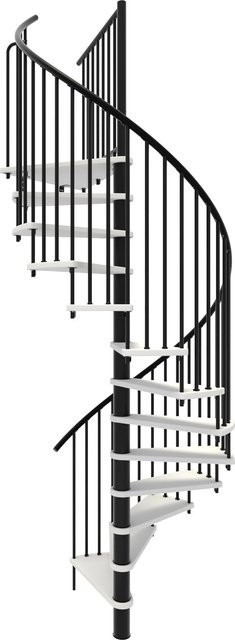 Minka Spindeltreppe Spiral Smart in Schwarz für eine Geschosshöhe bis 305 cm - Bild 1