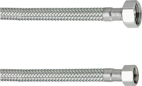 Cornat Verbindungsschlauch aus Edelstahl in Silber, 3/8 Zoll, Länge: 1,0 m, max. 100 bar - Bild 1
