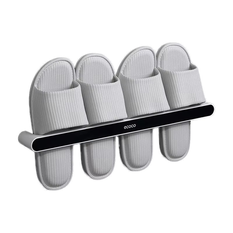Schwarzer Aluminium-Handtuchhalter in U-Form für Bad und Küche ohne Bohren - Bild 4