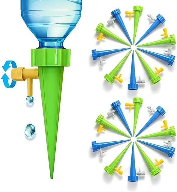 Automatisches Garten-Bewässerungssystem mit Tropf-Tropfern in Blau - Bild 1