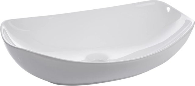 Kerra Aufsatzwaschbecken KR-901 aus Keramik in Weiß Glänzend - Bild 1