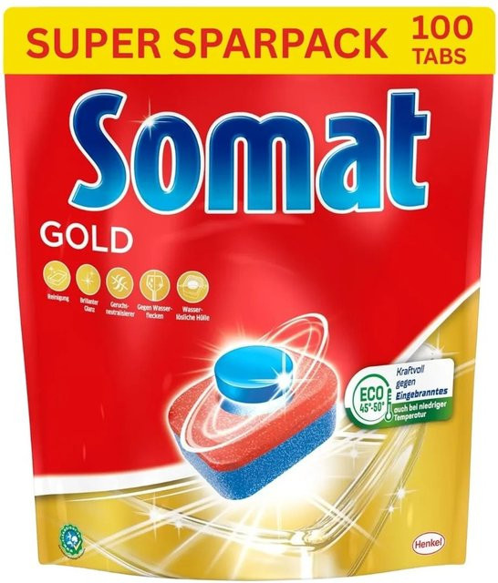Somat Gold Spülmaschinen Tabs 100 Stück Super Sparpack - Bild 1