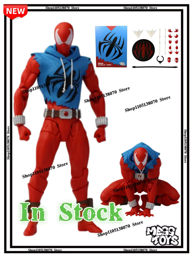 Bandai Marvel Scarlet Spider-Man Actionfigur, Anime-Statue, Modell, Einzelfigur, Rot, Kunststoff - Bild 4