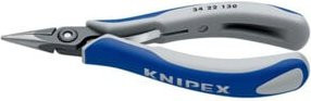 Knipex Elektronik- und Feinmechanik Flachrundzange in Schwarz, Chrom-Vanadium-Stahl, Länge: 130 mm - Bild 2