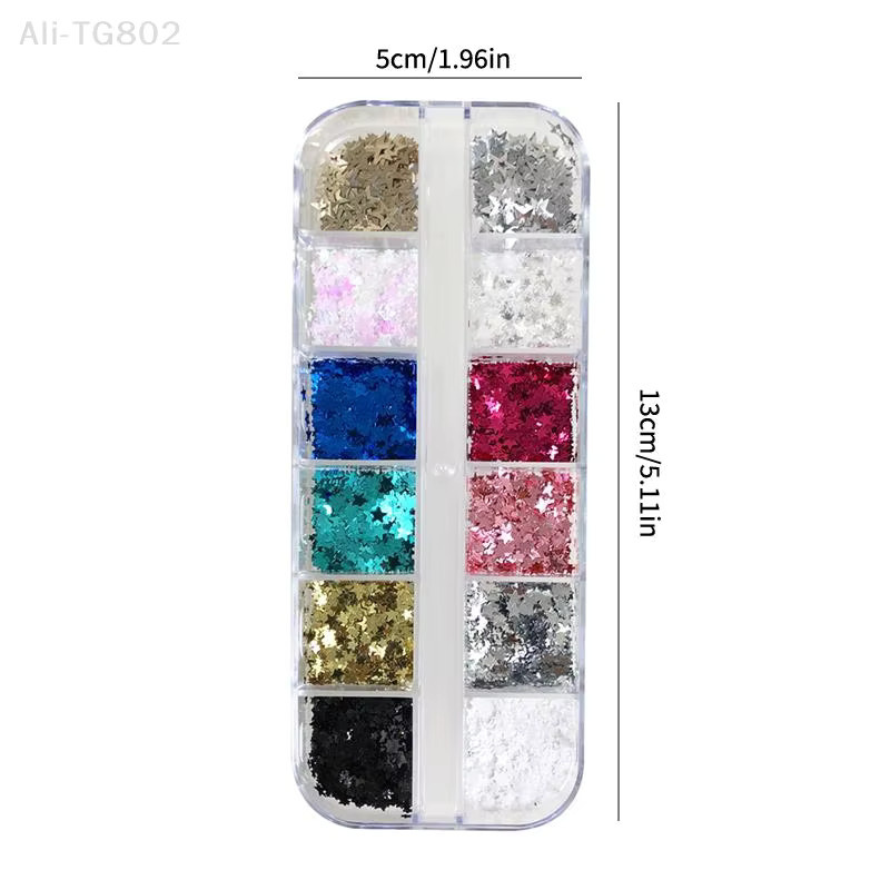 STERN Nagelglitter, Bunte Sterne und Punkte, Glänzend - Bild 4