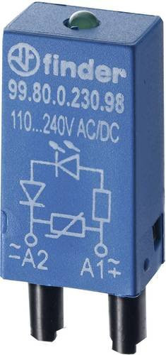 Finder Steckmodul mit LED in Grün, 10er Pack, Artikelnummer 99.80.0.024.59 - Bild 1