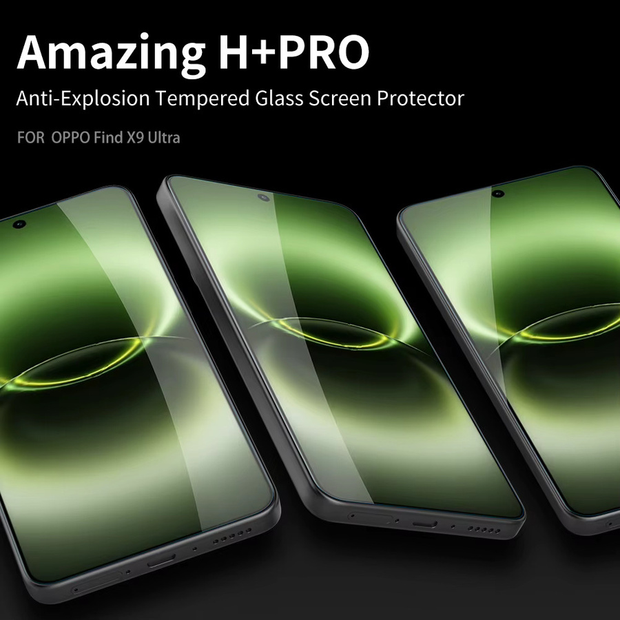 NILLKIN H+ Pro Series Panzerglas für OPPO Find X9 Ultra, transparent, 9H Anti-Explosion und HD Anti-Fingerprint-Schutz - Bild 2