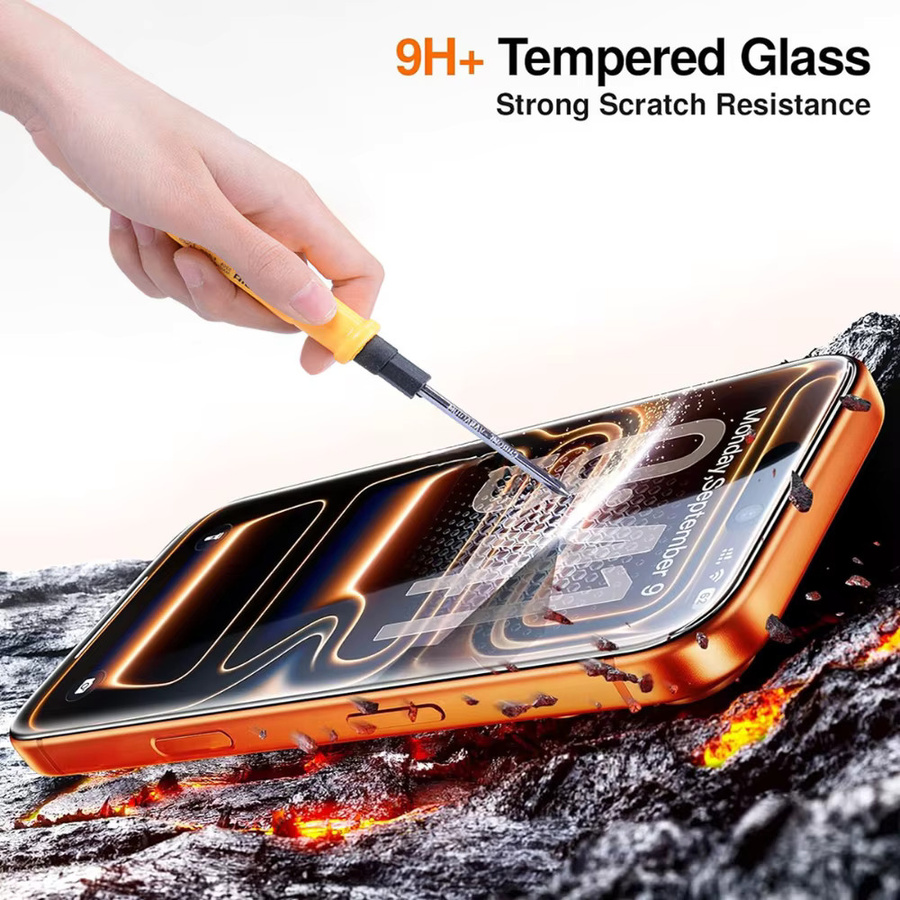 NNBILI 2er-Pack Blickschutzfolie für iPhone 17 Pro Max 17 Pro 17 16 15 14 13 12 11 Pro Max Air Serie mit Ein-Klick-Installation, transparent - Bild 3