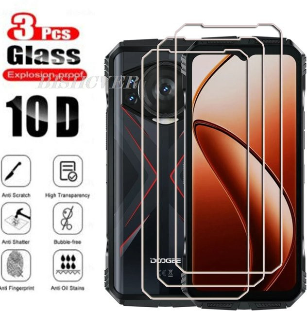 3er-Set gehärtetes Glas Displayschutzfolie für Doogee S118 S Cyber Pro Punk S200 X Max Plus Ultra V Max Spielen S100 in Transparent - Bild 1