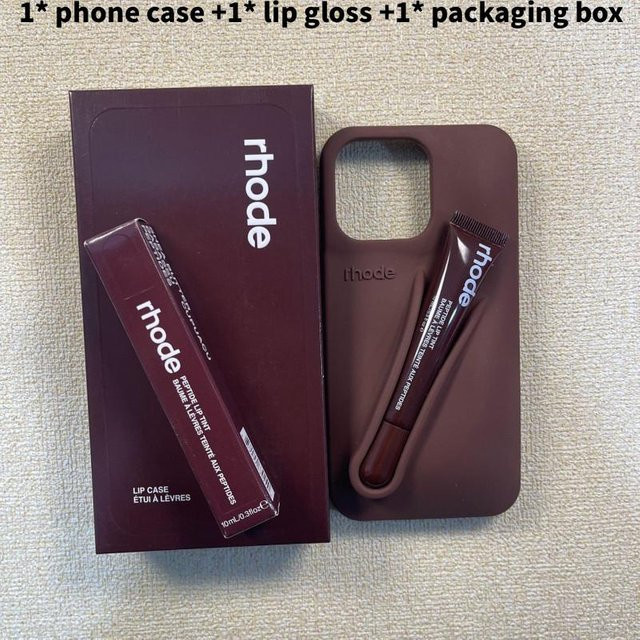 Rhode Silikon Handyhülle für iPhone 14 Plus mit stoßfesten Eigenschaften in Espresso Brown - Bild 1