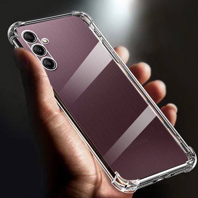 Stoßfeste Samsung Galaxy A14 Handyhülle mit Airbag-Schutz, transparent, für 4G und 5G Modelle, SM-A145F, 6,6 Zoll - Bild 1