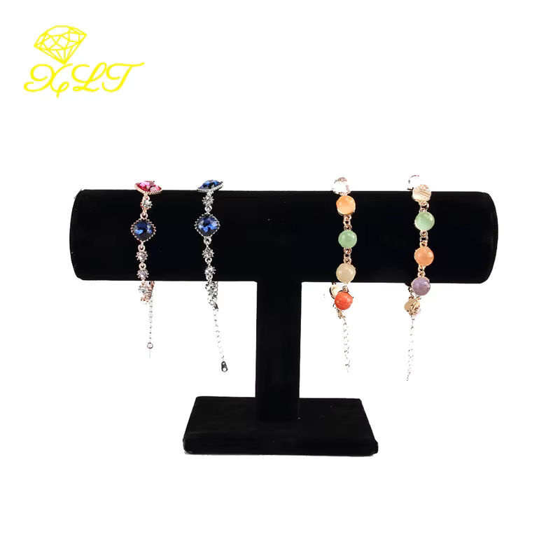 Schmuckständer T-Bar von luckyiasv für Armband, Kette und Uhr in Grau mit geometrischem Design für den Tisch - Bild 3