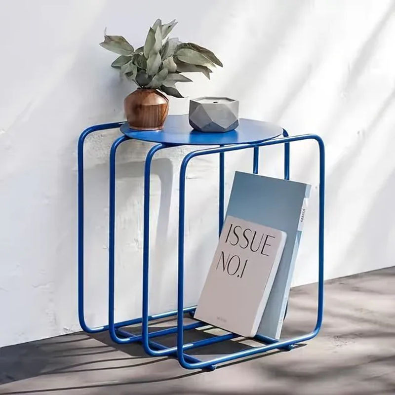 LIUSHADUOLA Windspiel aus Metall in Blau, modernes rundes Design für Wohnzimmer und Nachttisch - Bild 1