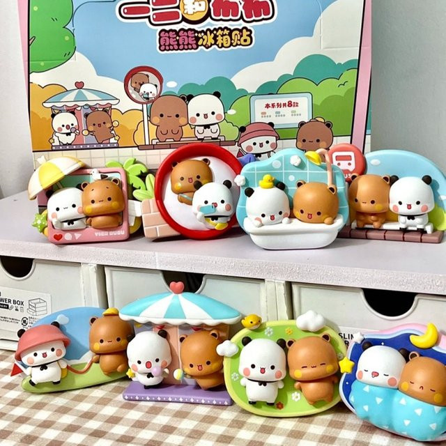 Bandai Yier und Bubu Serie Kühlschrankmagnet Blindbox, Puppe, Ornament - Bild 1