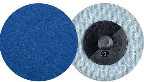 PFERD Schleifblatt CDR 50 VICTOGRAIN-COOL Körnung 36 Durchmesser 50 mm Blau 100 Stück - Bild 1