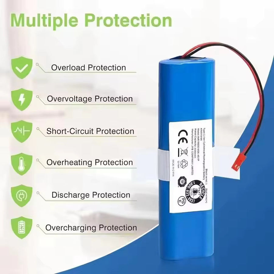 Ersatzakku iLife 14,4 V 4000 mAh in Blau für Roboterstaubsauger V3s Pro, V50, V5s Pro, V8s, X750 sowie Medion MD 18500, 18501, 18600 - Bild 5