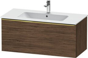 Duravit Waschtischunterschrank D-Neo Wandhängend Braun Glänzend B: 101 cm, T: 46,2 cm, H: 44 cm - Bild 1