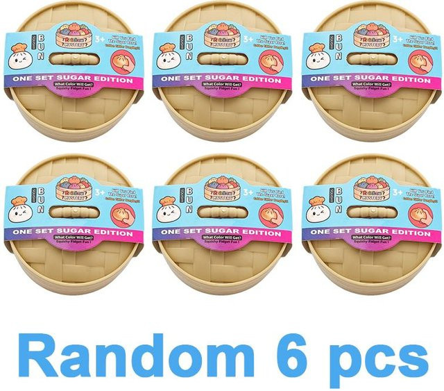 Binchi Outdoor Equipment Mini-Knödel-Squishies, Buntes Brötchen-Spielzeug, Stressabbau-Fidget-Spielzeug - Bild 1