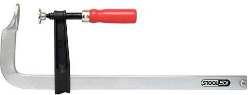 KS Tools Schraubzwinge aus Stahl in Silber mit einer maximalen Spannweite von 250 mm - Bild 1