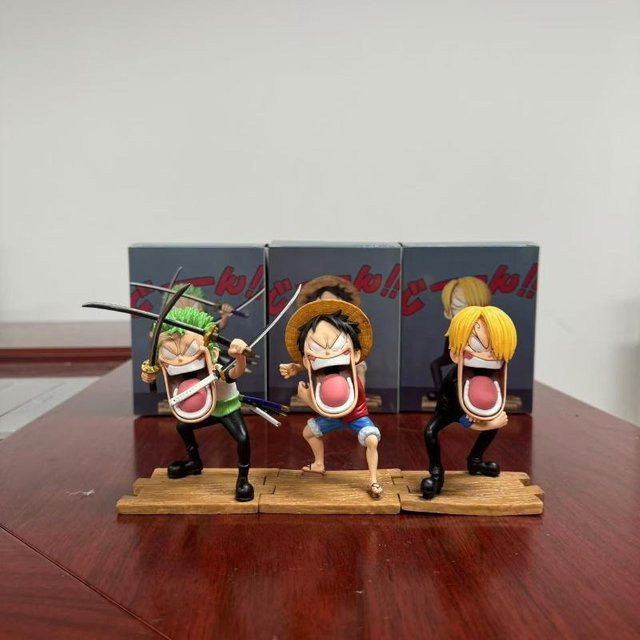 Yiran toy 1 One Piece Luffy Sanji Monkey D Luffy Roronoa Zoro Actionfigur, 15cm, ab 14 Jahren - Bild 1