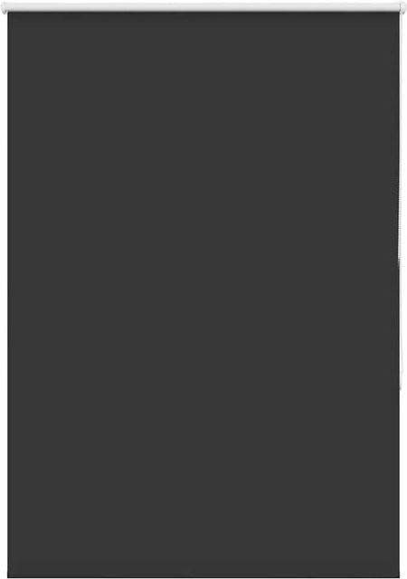 vidaXL Verdunkelungsrollo Schwarz aus Polyester, B: 115 cm, H: 150 cm - Bild 1