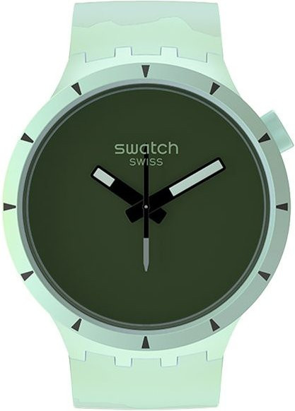 Swatch Armbanduhr, Keramik, Quarz, Grün, Unisex - Bild 1