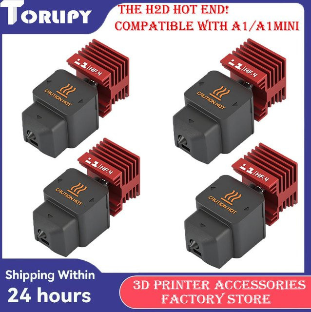 H2D A1/A1mini High Flow Hotend mit einteiliger Düse aus gehärtetem Stahl für hohe Präzision und FDM 3D Drucker - Bild 1