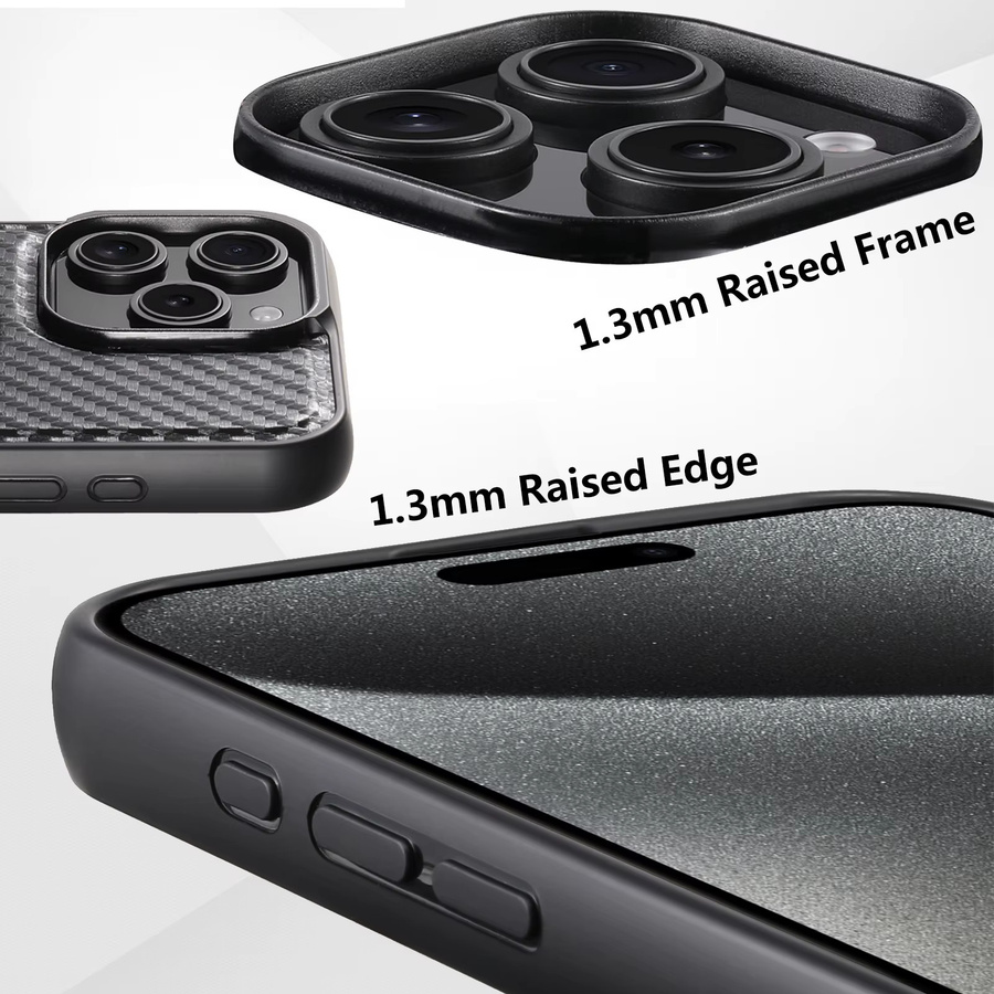 Suteni MagSafe Handyhülle aus PU-Leder mit 360 Grad rotierendem Ringständer für iPhone 17, 16, 15, 14, 13, 12 in Schwarz - Bild 5