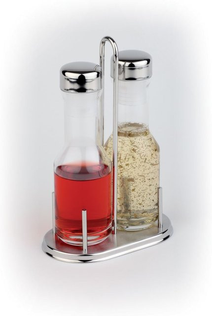 APS Menage CLASSIC Salz- und Pfefferstreuer Set silber/transparent, 200 ml, B: 9 cm, H: 21,5 cm - Bild 1