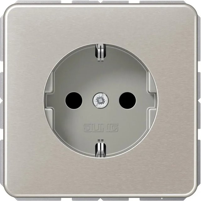 Jung Steckdoseneinsatz CD500 in Platin/Silber - Bild 1