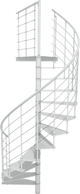 Minka Spindeltreppe Milano in Weiß für eine Geschosshöhe bis 300 cm - Bild 1