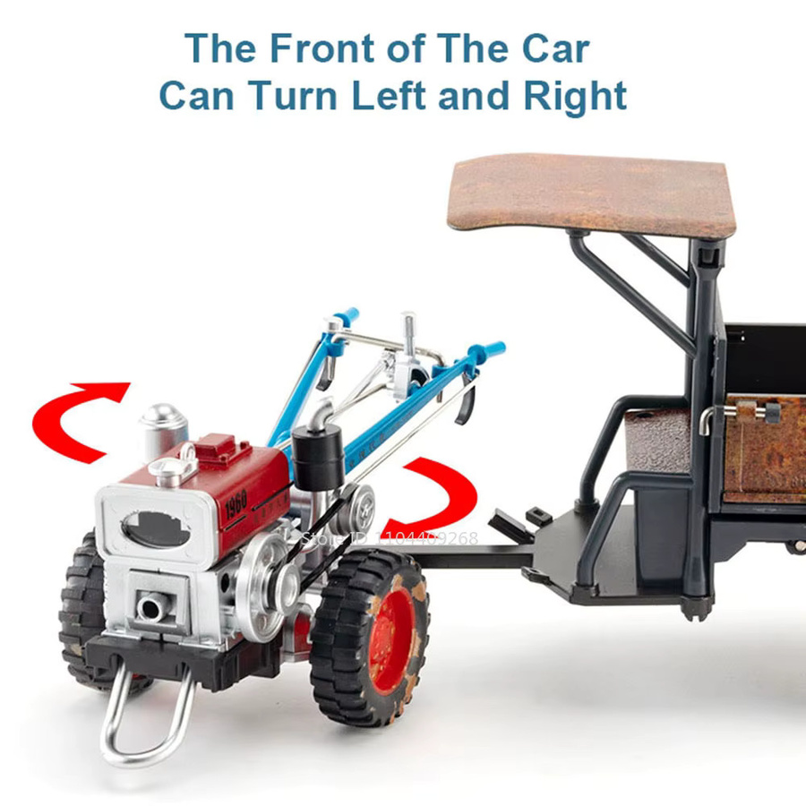 RMZ city Walking Tractor, Automodell, Maßstab 1:24, mit Licht und Sound, Metall - Bild 5