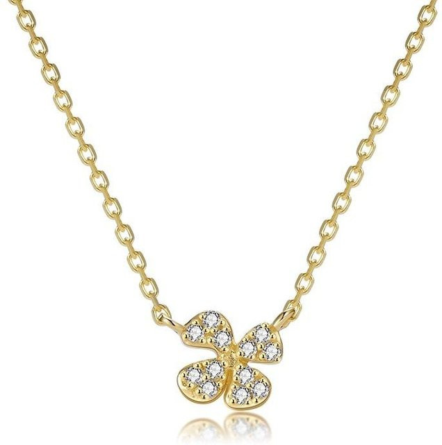 Lucky Star Jewelry Halskette 925 Silber, Diamant, Zirkonia, Damen - Bild 1