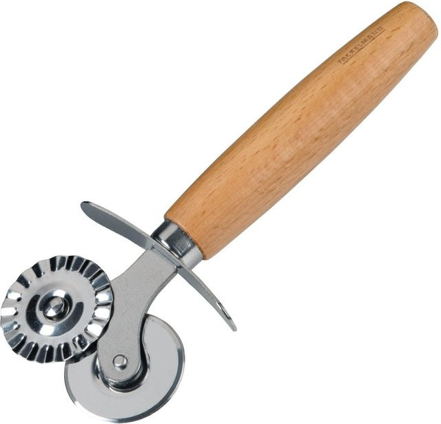Fackelmann Teigrädchen FAIR Pizza Cutter in Silber und Holz - Bild 1