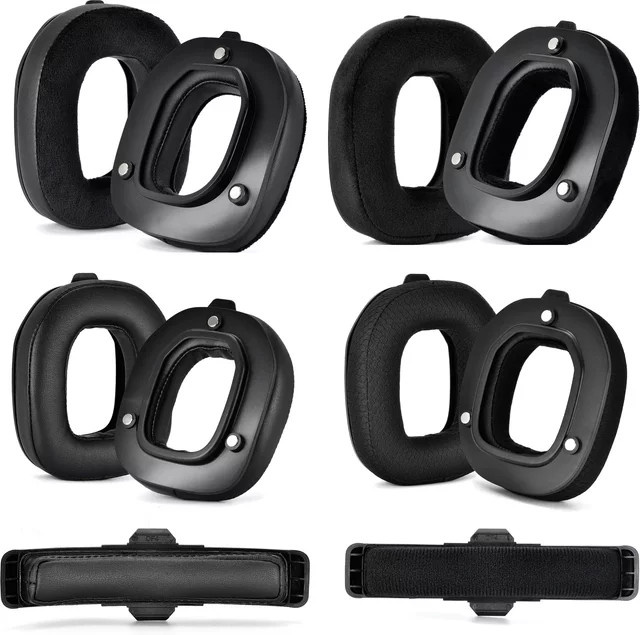 Hochwertige Ersatz-Ohrpolster und Stirnband-Kissen in Schwarz für Astro A50 GEN4 Headset Zubehör - Bild 1
