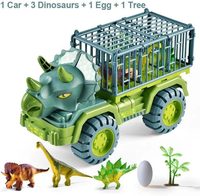Dinosaurier Lkw Transport Träger, Fahrzeug, Tyrannosaurus Rex Modell, ab 4 Jahren - Bild 1