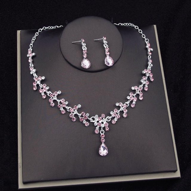 YIRAN Jewelry Schmuckset, Gold, Messing, Kristall, Perle, Damen - Bild 1