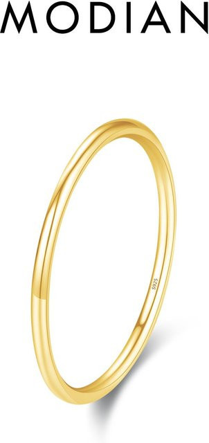 MODIAN Ringe, 925 Silber, Goldfarbe, Damen - Bild 1